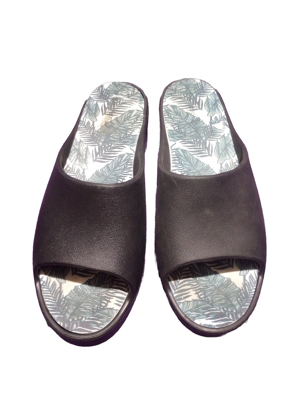 Baretraps Black Rubber Women's Parvati Platform Slides Sandals Shoes Size 10M